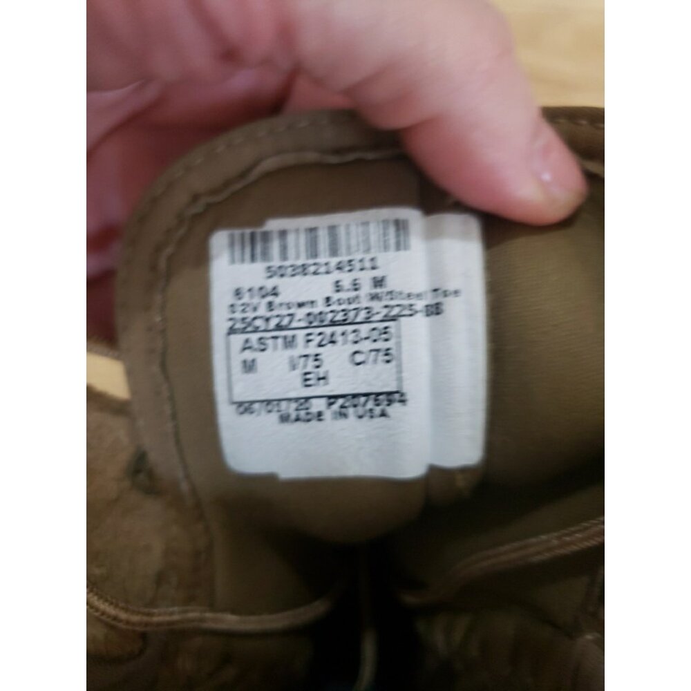 Rocky S2V Steel Toe Tactical Military Boot Coyote Brown Sz M 5.5 - Picture 10 of 14